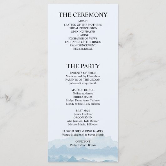 Rustikale Hochgebirgslandschaft Programm (Rückseite)