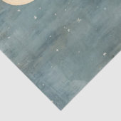 Rustikale Hochlandkuh im Winter Art Decoupage Seidenpapier (Ausschnitt)