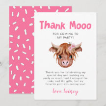 Rustikale Hochlandkuhmädchen zum Geburtstag