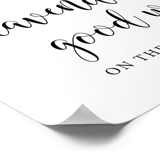 Rustikale Hochzeit: Abschießen des Lavendel-Toss-Z Poster (Ecke)