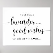 Rustikale Hochzeit: Abschießen des Lavendel-Toss-Z Poster (Vorne)