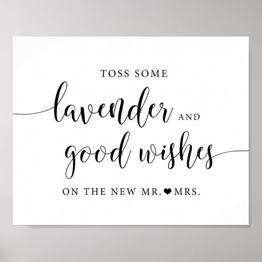 Rustikale Hochzeit: Abschießen des Lavendel-Toss-Z Poster (Vorne)