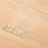 Rustikale Hochzeit Acryleinladungen (Ablage )