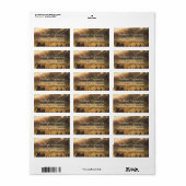 Rustikale Hochzeit Adressaufkleber (Vorne)