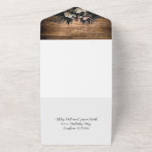 Rustikale Hochzeit All In One Einladung (Außenbereich)