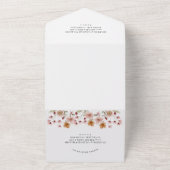 Rustikale Hochzeit All In One Einladung (Außenbereich)