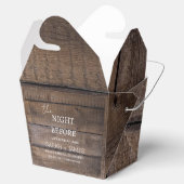 Rustikale Hochzeit am Abend vor der Probe Abendess Geschenkschachtel (Geöffnet)