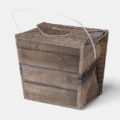 Rustikale Hochzeit am Abend vor der Probe Abendess Geschenkschachtel (Rückseite)