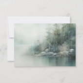 Rustikale Hochzeit am Bergsee - RSVP Karte (Rückseite)