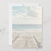 Rustikale Hochzeit am Strand Einladung (Rückseite)