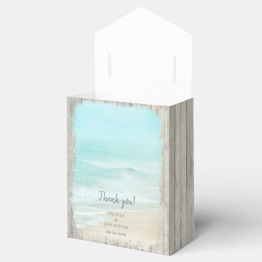 Rustikale Hochzeit am Strand Geschenkschachtel (Geöffnet)