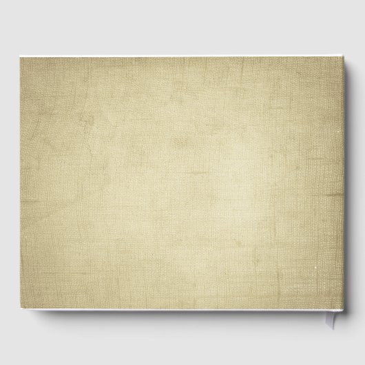 Rustikale Hochzeit am tropischen Strand Gästebuch (Rückseite)