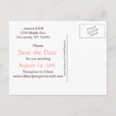 Rustikale Hochzeit Ankündigungspostkarte (Rückseite)