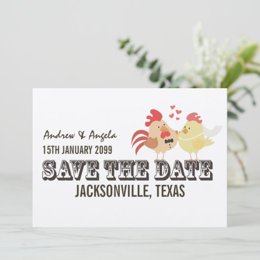 Rustikale Hochzeit auf Bauernhöfen retten Datum Save The Date (Stehend Vorderseite)