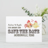 Rustikale Hochzeit auf Bauernhöfen retten Datum Save The Date (Stehend Vorderseite)