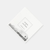 Rustikale Hochzeit auf dem Land Serviette (Ecke)