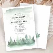 Rustikale Hochzeit auf dem Pine Tree Mountain Einladung