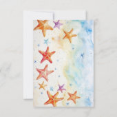 Rustikale Hochzeit auf der Seite des Meeres Dankeskarte (Rückseite)