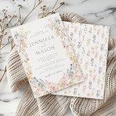 Rustikale Hochzeit auf der Wiese Einladung