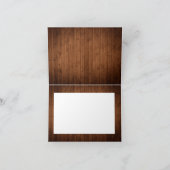 Rustikale Hochzeit aus Holz und Weiß Dankeskarte (Innenseite)