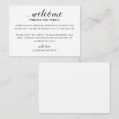 Rustikale Hochzeit Begrüßungsgäste Geschenkkörbe Platzkarte (Vorne/Hinten)