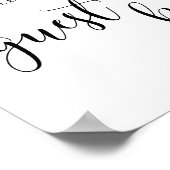 Rustikale Hochzeit Bitte Unterschreiben Sie unser Poster (Ecke)