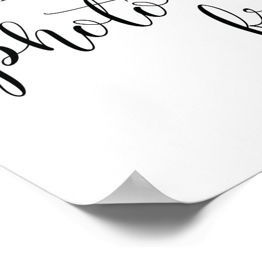 Rustikale Hochzeit Bitte unterzeichnen Sie unser F Poster (Ecke)