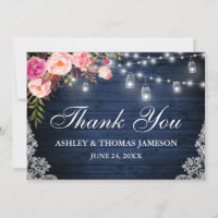 Rustikale Hochzeit Blaues Holz Pink Floral Jar Lig