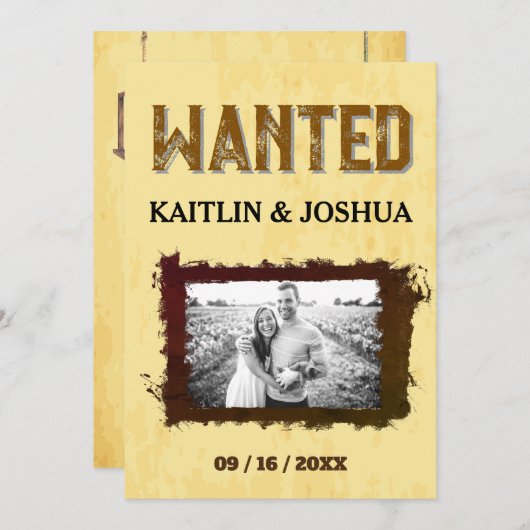 Rustikale Hochzeit 🤠 Country Charm Wedding Programm (Vorne/Hinten)