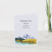 Rustikale Hochzeit dank Karte (Vorderseite)