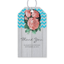 Rustikale Hochzeit Danke - Türkis und Korallen