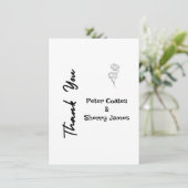 Rustikale Hochzeit Dankeschön Karte (Stehend Vorderseite)