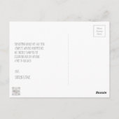 Rustikale Hochzeit Danksagungskarten im Budget Postkarte (Rückseite)