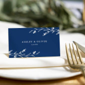 Rustikale Hochzeit der blauen Wildblume Platzkarte