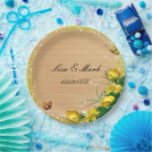 Rustikale Hochzeit der Blütenblume Pappteller (Party)