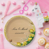 Rustikale Hochzeit der Blütenblume Pappteller (Party)