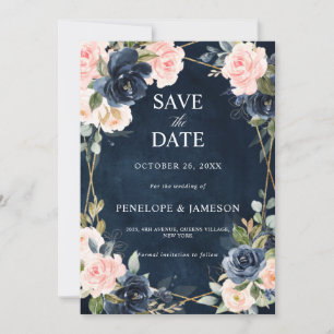 Rustikale Hochzeit der geometrischen Holzschifffah Save The Date