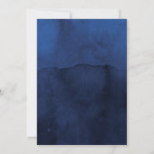 Rustikale Hochzeit der Marine und der Imitate Glit Einladung (Rückseite)