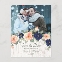 Rustikale Hochzeit der Navy in Blau und Peach Flor