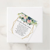 Rustikale Hochzeit der roten Blüte Gold Floral Geschenkanhänger (Beispiel)