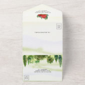 Rustikale Hochzeit der Rotkäppchen All In One Einladung (Außenbereich)