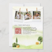 Rustikale Hochzeit der Rotkäppchen Einladung (Rückseite)