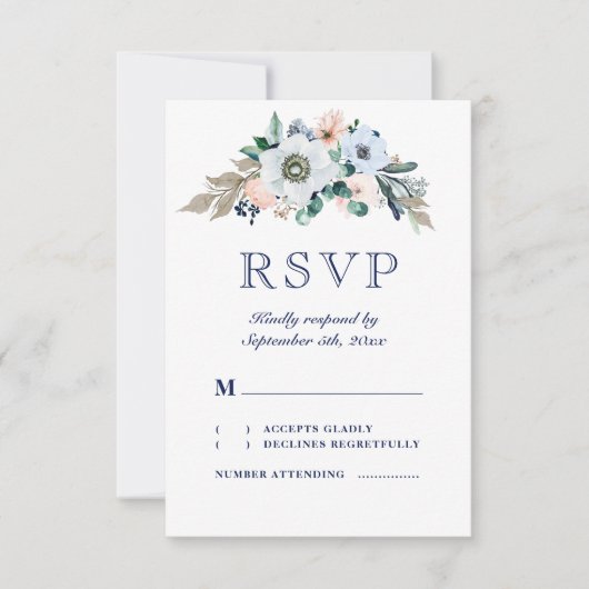 Rustikale Hochzeit der Seenotter RSVP Karte (Vorderseite)
