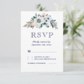 Rustikale Hochzeit der Seenotter RSVP Karte (Stehend Vorderseite)