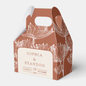 Rustikale Hochzeit der Terracotta Geschenkschachtel (Vorderseite)