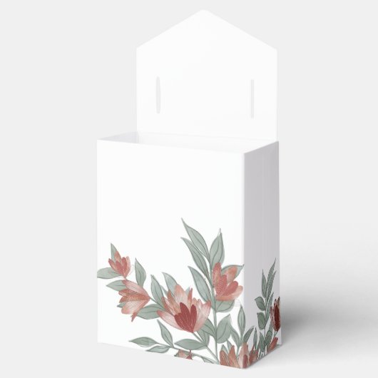 Rustikale Hochzeit der Terracotta Geschenkschachtel (Geöffnet)