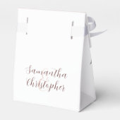 Rustikale Hochzeit der Terracotta Geschenkschachtel (Rückseite)