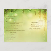 Rustikale Hochzeit der verzauberten Wälder Postkar Einladungspostkarte (Rückseite)