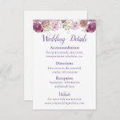 Rustikale Hochzeit der Wasserfarbe Begleitkarte (Vorne/Hinten)