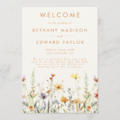 Rustikale Hochzeit der Wildblume Programm (Vorderseite)